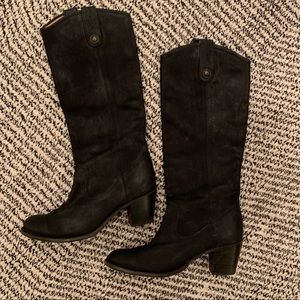 Frye Melissa Black Tall Riding Boot